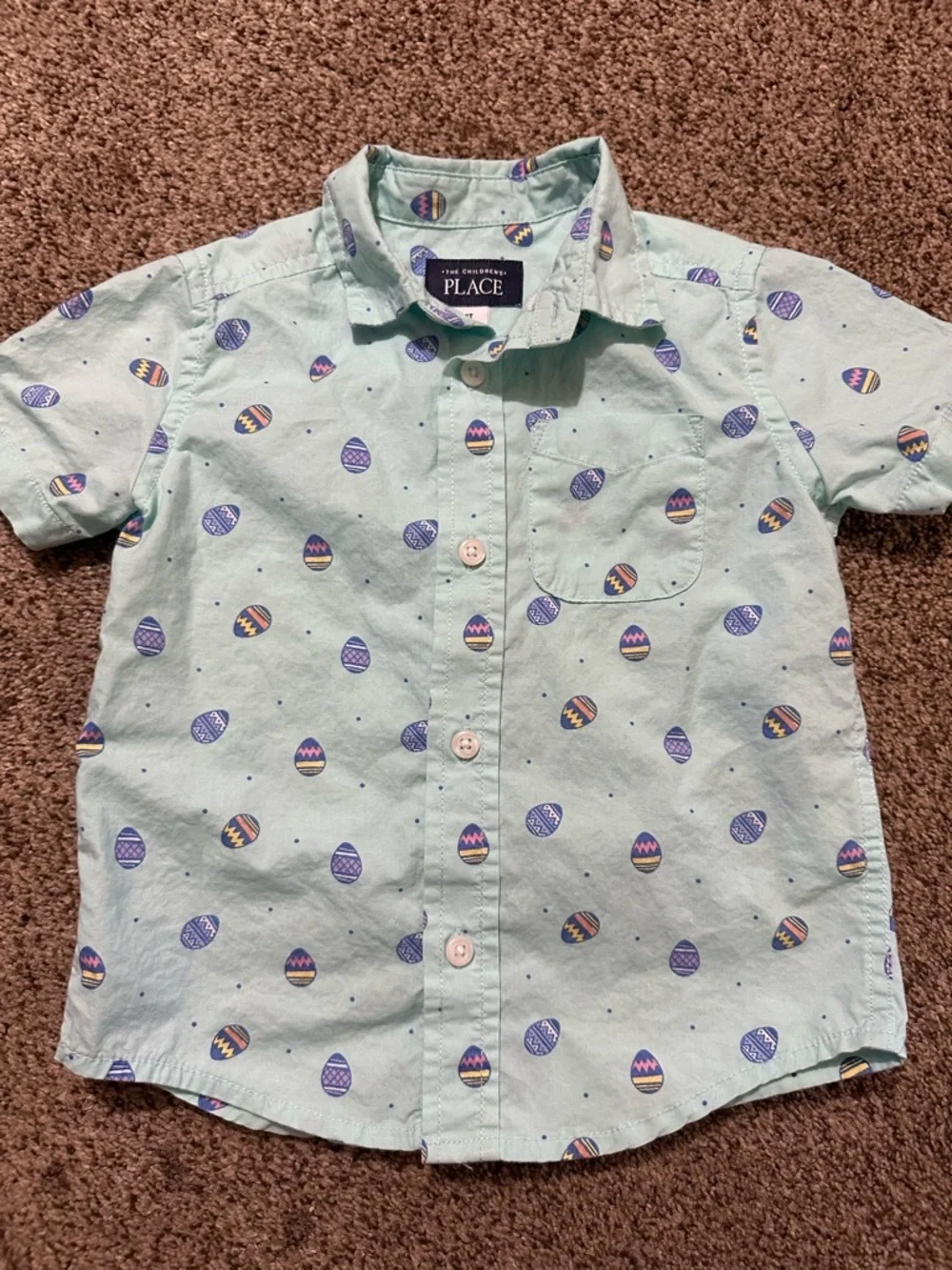 The Children's Place light blue Short-Sleeve Button-Up Shirt